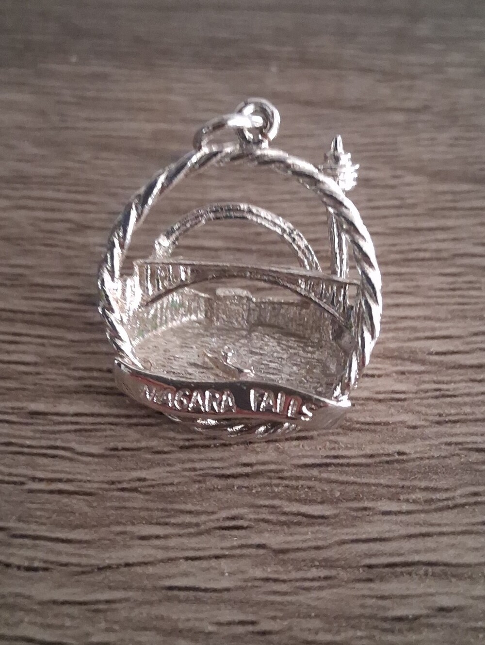 3D Niagara Falls Charm Skylon Tower Maid of the Mist Pendant